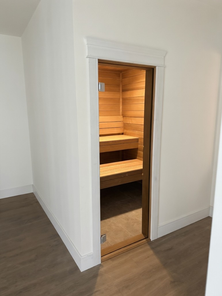 Another exterior view of the Ambara sauna